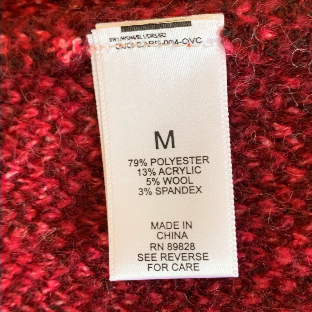 Logo Brushed Pink Ombré Cozy Cardigan Medium - Picture 9 of 10